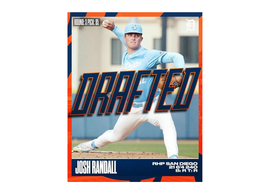 Josh Randall Drafted by the Detroit Tigers